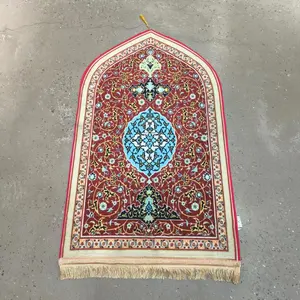 Machine Made Soft Comfortable Knee Mosque Carpet Custom Rugs Prayer Mat Muslim Carpet machine washable