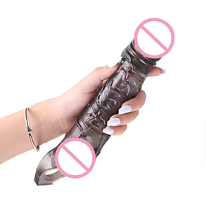 <span class=keywords><strong>Dildo</strong></span> in Silicone di Alta Qualità e Guaine per Preservativi, Giocattoli Sessuali Riutilizzabili e Lavabili per l'Ingrandimento del Pene Maschile - Product Image 2