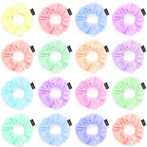 Polyester Multi Color Makeup Towel Fabric <strong>Bath</strong> Elastic <strong>Scrunchies</strong> for Women - Product Image 4