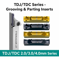 Plaquette de rainurage TDC2 TDC3 et lame de coupe TDJ3 pour outils de tour CNC