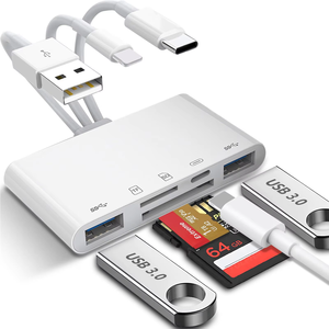 Nhà máy chất lượng cao loại C USB-C HUB Adapter hỗ trợ TF SD Đầu đọc thẻ USB Hub cho máy tính xách tay - Product Image 5