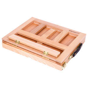 SINOART <span class=keywords><strong>Chevalet</strong></span> de table en bois de hêtre avec tiroir et <span class=keywords><strong>palette</strong></span> Boîte en bois <span class=keywords><strong>Chevalet</strong></span> Boîte de peinture pour débutants, étudiants - Product Image 2
