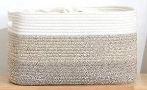 Large Natural Cotton Rope <strong>Basket</strong> Woven Storage <strong>Basket</strong> <strong>for</strong> <strong>Blanket</strong> Toys Pillow <strong>Basket</strong> - Product Image 6