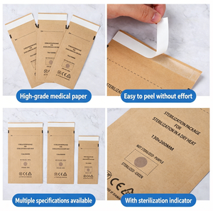 Bolsas de Papel Kraft Desechables Autosellables para Esterilización por Calor Seco, Suministros de Belleza para Uñas, Bolsas para Autoclave GZ RTS, Pedido Mixto al por Mayor - Product Image 3