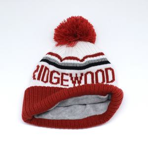 High Quality Customizable Bobble Hat Thick Beanie With 3D Embroidery Logo Pompom Style Character or Camouflage Pattern - Product Image 1