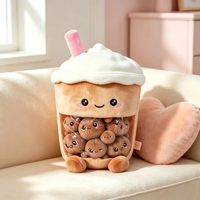 Peluche personnalisée grande taille Boba Tea, jouet en peluche Kawaii super doux en coton PP, oreiller en forme de tasse de thé au lait, poupée en peluche pour la décoration de la maison