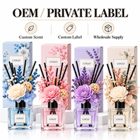 Diffuseur de parfum en roseau 50 ml à l'arôme de fleur de Sola, huile essentielle naturelle, désodorisant pour la maison et le bureau – Vente en gros
