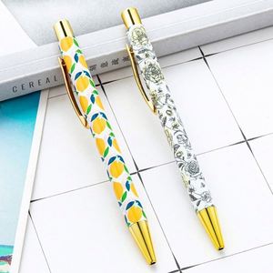 1.0Mm Creative Heat Transfer Ballpoint Full-Barrel Printed <b>Retractable</b> Custom Logo Gift Advertising <b>Pen</b> - Product Image 1
