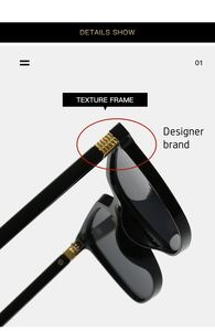 Nuevas Gafas de Sol de Diseño de Marca <span class=keywords><strong>M</strong></span>, Montura Óptica Grande, Bisagras Metálicas, Protección UV400, Modernas para Hombre y Mujer - Product Image 3