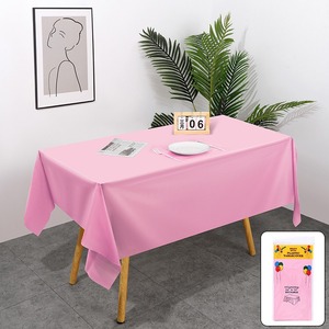 Wholesale Disposable White Rectangular PEVA Party Events Birthday Solid Color PlasticTablecloth 54X108 <strong>Waterproof</strong> <strong>Table</strong> <strong>Cover</strong> - Product Image 2