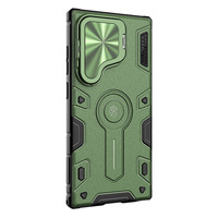 Coque de protection hybride avec béquille et anneau métallique pour Samsung S24 Ultra S25 Ultra S26 Ultra avec protection coulissante pour appareil photo