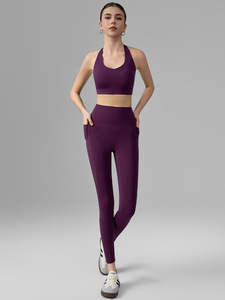 <span class=keywords><strong>Tuta</strong></span> Sportiva <span class=keywords><strong>Aderente</strong></span> con Schiena Scoperta, Completo Sportivo per Tempo Libero, Corsa, Ciclismo, Fitness, in Spandex/Nylon Traspirante ad Asciugatura Rapida - Product Image 3