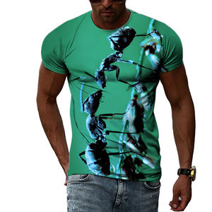 تيشيرت رجالي جديد لفصل الصيف من Fitspi سريع الجفاف مطبوع برسم النمل العالمي مطبوع ثلاثي الأبعاد بأكمام قصيرة جودة مميزة Xxxxl - Product Image 3