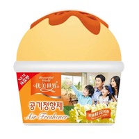 Désodorisant en gel solide en forme de crème glacée, vente en gros d'usine, haute qualité, pour toilettes et hôtels, parfum longue durée