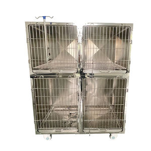 Jaulas para perros de sala de mascotas de clínica de animales de acero inoxidable 304 Jaula de hospital de acero inoxidable Jaula veterinaria para mascotas - Product Image 2