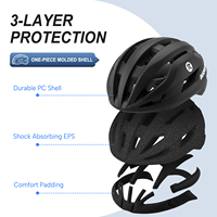 Casque de vélo BUCKLOS léger, réglable, respirant, en PC et EPS, pour la conduite en montagne et sur route, équipement de sécurité pour vélos