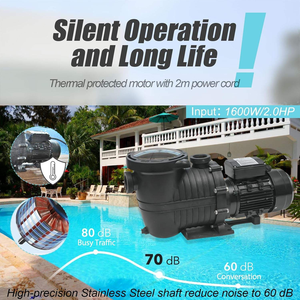 Pompe de circulation électrique auto-amorçante 1,5 CV pour <span class=keywords><strong>piscine</strong></span> creusée, en jade, à haut rendement énergétique, pour filtration de l'eau de <span class=keywords><strong>piscine</strong></span> - Meilleures ventes - Product Image 3