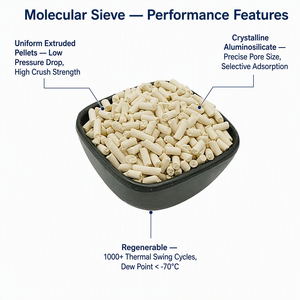 Tamiz Molecular 4A de 3-5 mm en Pellets Extruidos para Deshidratación de Gas <span class=keywords><strong>Natural</strong></span> y Eliminación de CO2 - Product Image 5