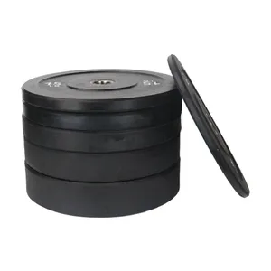 Goedkope Gekalibreerde Zwarte Rubber Gewicht Platen Staal Voor Home Gym