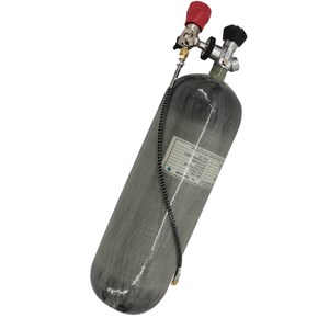 خزان هواء عالي الضغط 6.8 لتر 4500 رطل لكل بوصة مربعة من ألياف الكربون، أسطوانة غاز مركبة PCP 30 ميجا باسكال للغوص الصناعي متوافقة مع DOT - Product Image 2