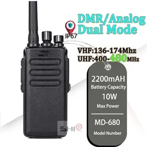 סין dmr דיגיטלי שני דרך רדיו MD-680 walkie-טלקי טלפון חכם vhf uuhf uf uhf uf uhf