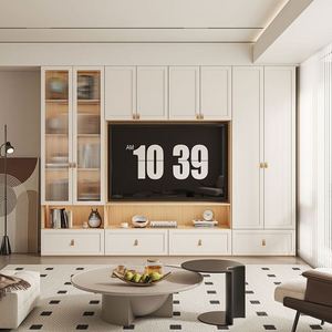 <b>TV</b> Rack <b>Modern</b> Cabinet Luxury <b>Stand</b> Unit Wall Mounted Living Room Entertainment Center Furniture Design - Product Image 3