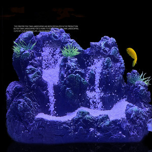 <span class=keywords><strong>Aquarium</strong></span> <span class=keywords><strong>avec</strong></span> vue sur la montagne <span class=keywords><strong>Cascade</strong></span> de pierre <span class=keywords><strong>avec</strong></span> décor en résine de sable blanc - Product Image 1