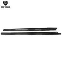 Faldones Laterales de Fibra de Carbono Seca Estilo C para Tesla Model 3 Performance 2024+, Extensión de Parachoques de Carbono Real para Exterior, Kit de Carrocería