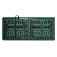 IGT Tables pliantes en plastique pliantes d'extérieur de haute qualité pour les événements de pelouse Chaise en plastique pliable Ensemble de meubles de restaurant