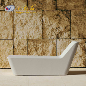 Nuevos Materiales de Construcción de Piedra, Banco de Concreto Artístico C30 de Alta Resistencia, Gris, para Interiores y Exteriores, Asientos para Parques - Product Image 3