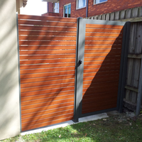 Panneaux de clôture en treillis composite aluminium facile à installer pour l'Australie, résistants à la rouille, écologiques, thermolaqués, pour jardin et sécurité.