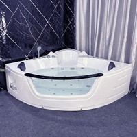 Prix bon marché d'usine Matériau acrylique Offre Spéciale Baignoire d'angle autoportante Air Spa Jet Whirlpool Baignoire de massage