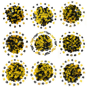 15g Black Gold Digital Birthday Confetti Birthday <strong>Party</strong> Tabletop Sprinkling Glitter 30 40 50 <strong>Year</strong> <strong>Old</strong> <strong>Party</strong> - Product Image 1