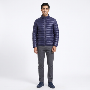 Veste d'hiver pour homme de haute qualité, personnalisable avec logo, vêtement matelassé en tissu toile, veste sur mesure du fabricant - Product Image 1