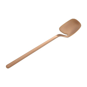 Stainless Steel Spoon 304 Coffee Ice Korean Style Fashion Cutlery Solid Color Child Use Hand Wash Only - Product Image 1