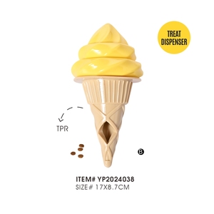 Jouet pour <span class=keywords><strong>chien</strong></span> en TPR coloré et mignon, design crème glacée <span class=keywords><strong>banane</strong></span>, distributeur de friandises à mâcher - Product Image 2