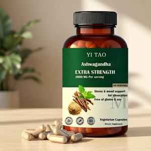 Suplemento natural, extracto de raíz de Ashwagandha, cápsulas de Ashwagandha de 3000 mg para mejorar la energía y el rendimiento deportivo - Product Image 1