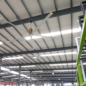 โรงงานจูเล่ย์ ผลิตพัดลม HVLS 1.5 กิโลวัตต์ ขนาด 16/18/20/24 ฟุต พัดลมเพดานอุตสาหกรรมสำหรับโรงรถ - Product Image 3