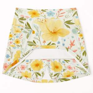 Image personnalisée Jupe de golf en polyester pour femme Short de tennis respirant avec logo sur le devant Poches à la taille de l'équipe OEM d'entraînement de grande taille - Product Image 5