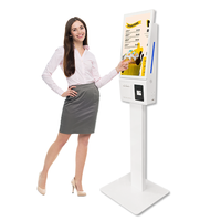 Terminal de paiement tactile 23 pouces avec système Android/Windows et imprimante 80 mm pour commande automatique en café-restaurant (en stock)