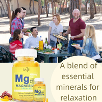 Gommes de supplément de magnésium pour adultes 400MG avec vitamine B6 B12 Glycinate de magnésium pour l'équilibre hormonal