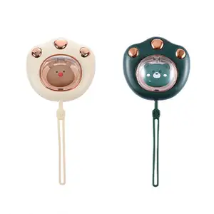 Cute Cat Paw Mini, Portable Winter Quick Heating Pocket Cartoon LED Heater Hot USB Electric Rechargeable Hands Warmers/