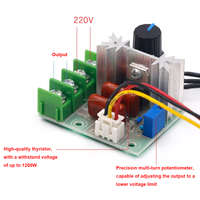 Placa de Desarrollo de Regulador de Voltaje Electrónico de Tiristores de Alta Potencia de 2000W, 50V-220V, 25A de Corriente Pico para Motor