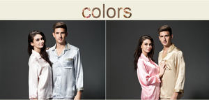 Abito lungo da <span class=keywords><strong>uomo</strong></span> in seta di lusso 100% <span class=keywords><strong>pigiama</strong></span> da notte in seta - Product Image 6