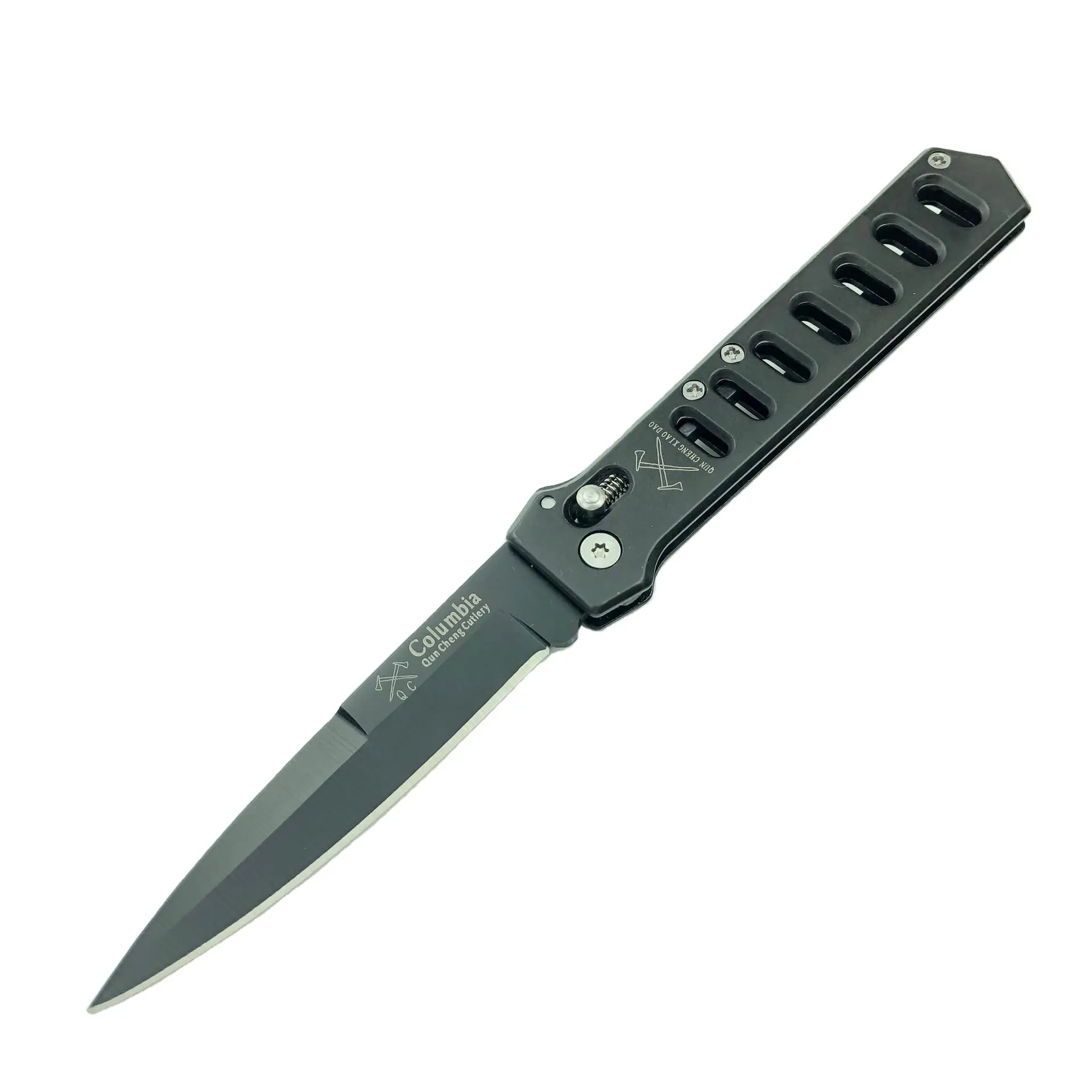 Columbia knives all steel handle tactical folding knife camping pocket Knife at a reasonable price