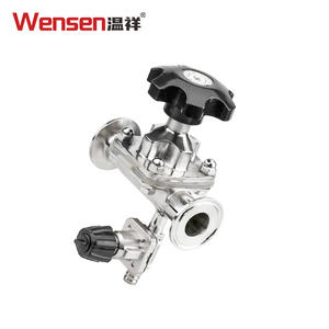 समग्र डायाफ्राम और नली बार्बेड पोर्ट के साथ 316 स्टेनलेस स्टील डायाफ्राम नमूना वाल्व - Product Image 1