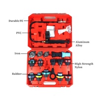 18PCS Peralatan Uji Kebocoran Tekanan Kit Penguji Tekanan Pompa Radiator untuk Sistem Pendingin Otomotif