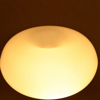 Lampe de table ronde en verre avec base en marbre, couleurs personnalisables, lampe de lecture LED, lampe de bureau, lumière d'ambiance pour chambre d'enfant