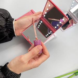 Popular Handheld Makeup <b>Mirror</b> Lip With Led Light With Private Logo Luxury Led <b>Mirror</b> Super Light Makeup <b>Mirrors</b> - Product Image 6