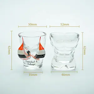 Corps spécial en forme de femmes sexy poitrine bikini verre personnalisé fantaisie verre à liqueur